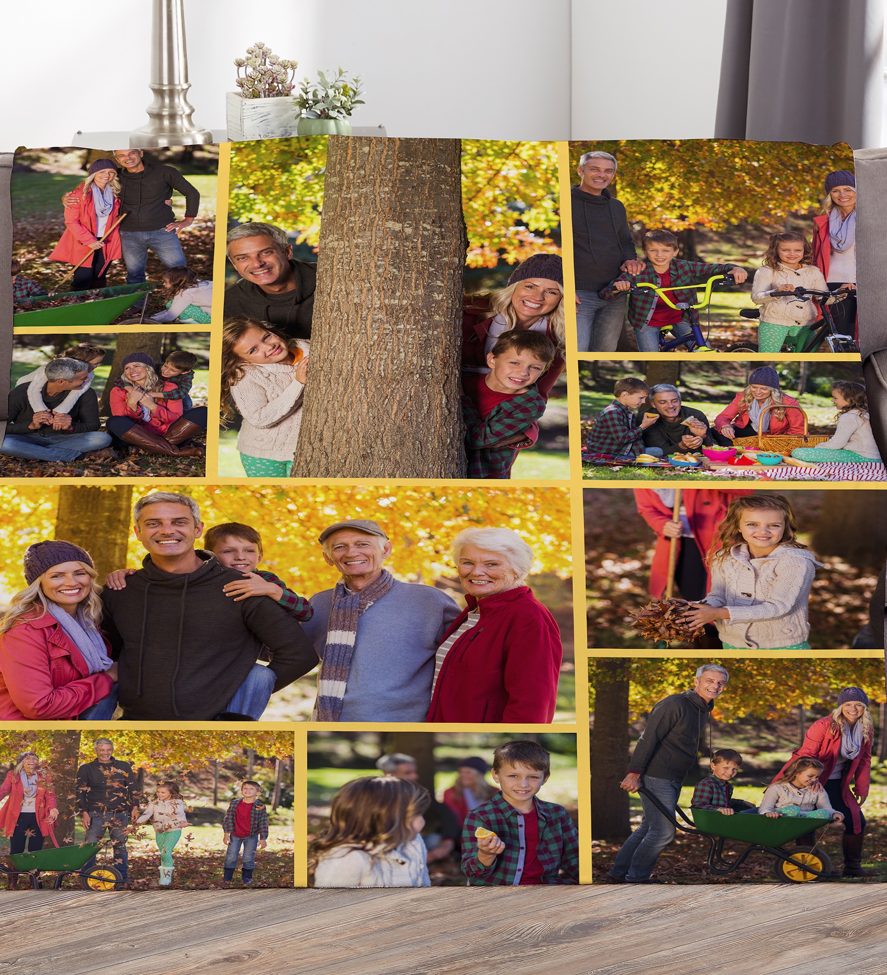 Photo Gallery For Grandparents Personalized Photo Blanket